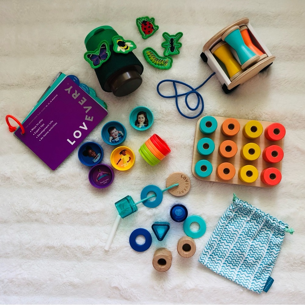 LOVEVERY Toys from The Adventurer Play Kit - 16, 17, 18 Months, EUC